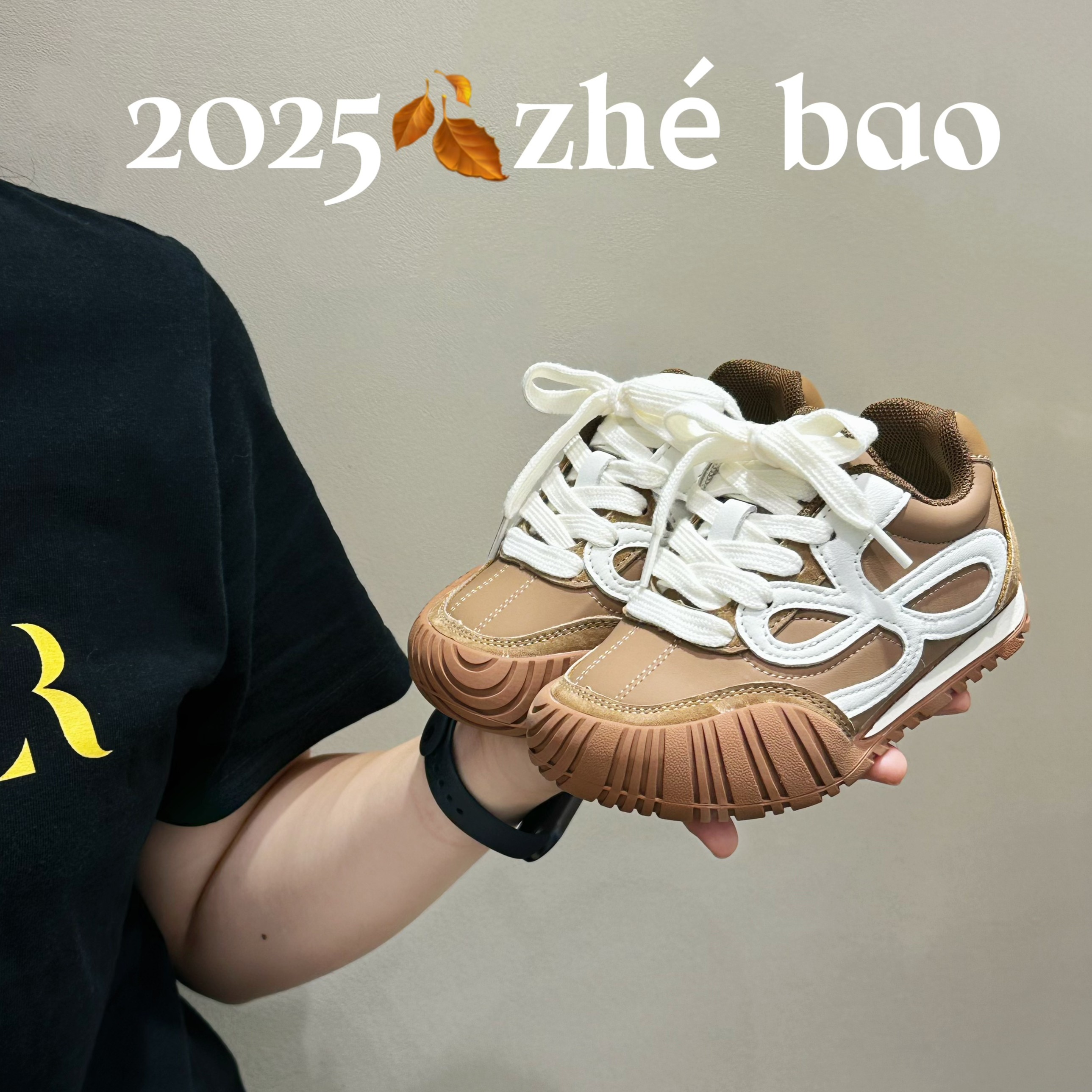 【哲豹】3061【小罗同学-升级版】新款儿童南瓜底防滑魔术贴休闲鞋