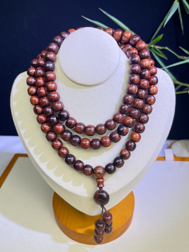 红降花梨公8-9多圈土埋玉化料