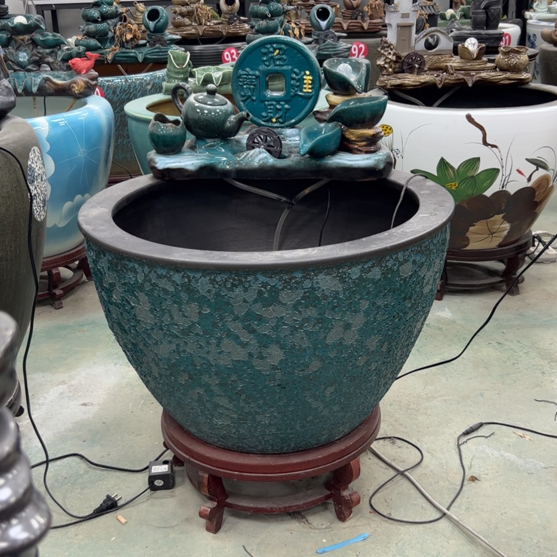 亮***子陶摆件直径53厘米一整套