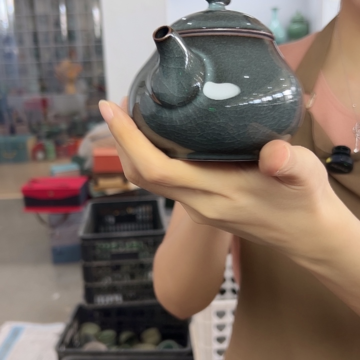 龙泉云间青瓷小米茶器