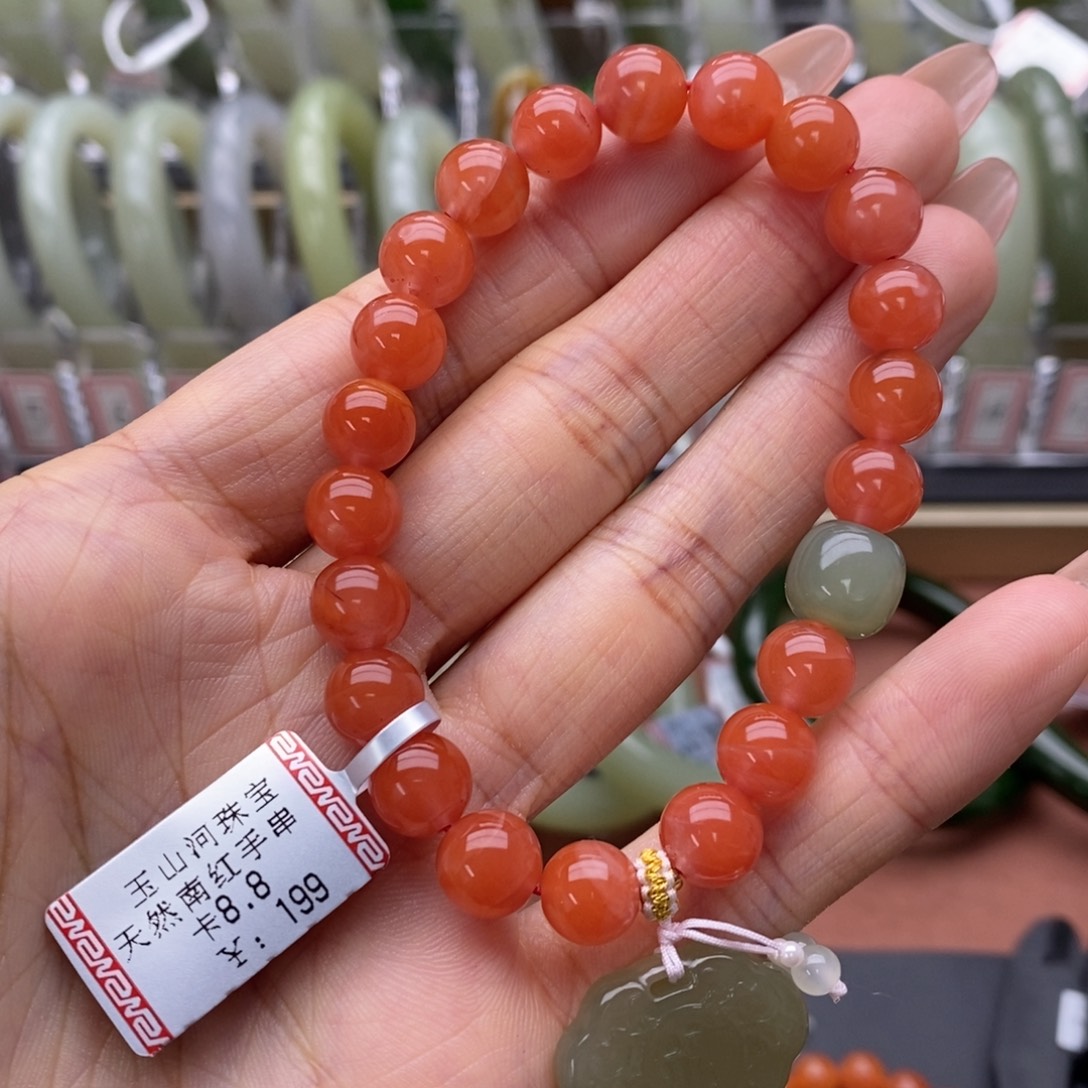 南红玛瑙未镶嵌手串