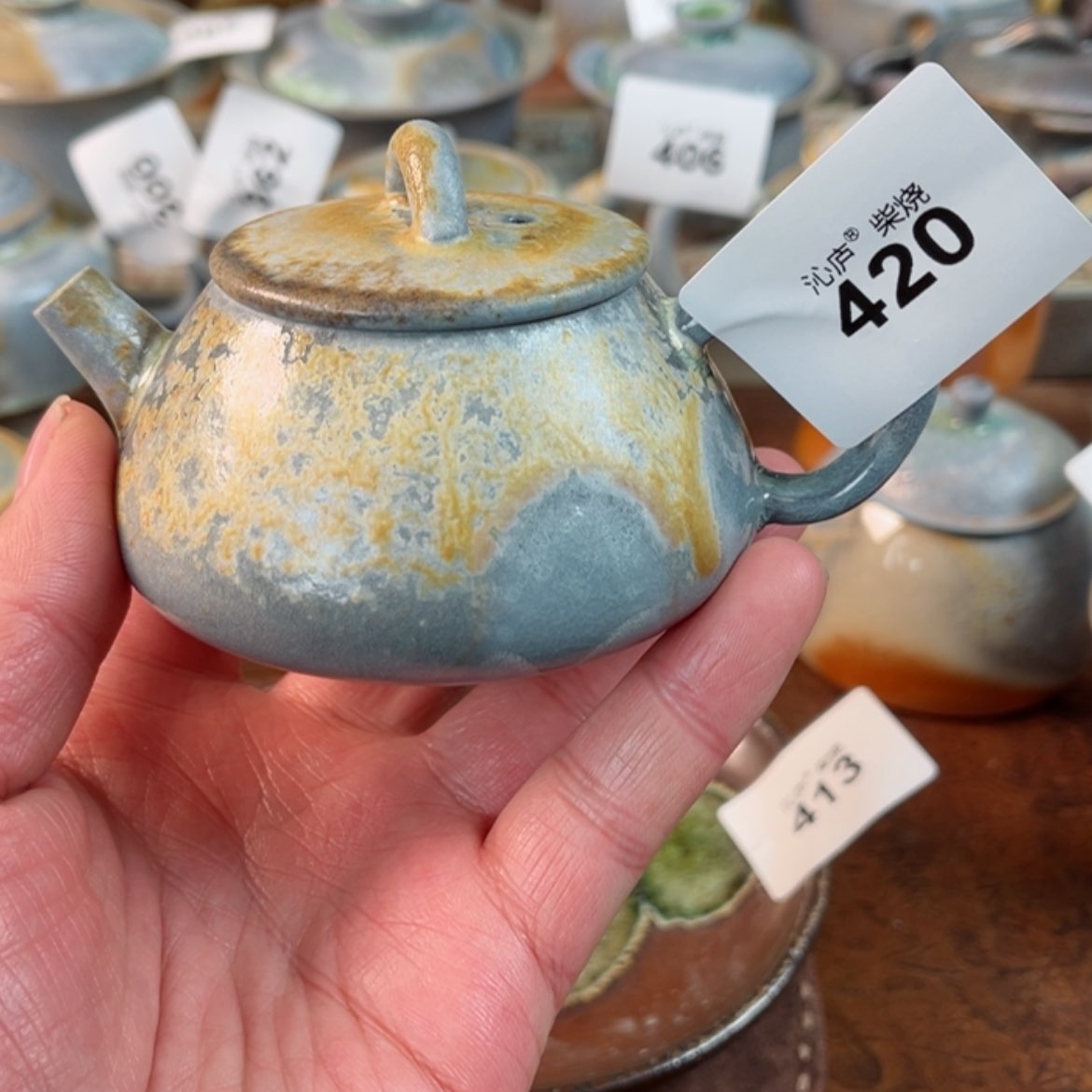 【闪购商品】F*沁庐柴窑古法柴烧手工茶具