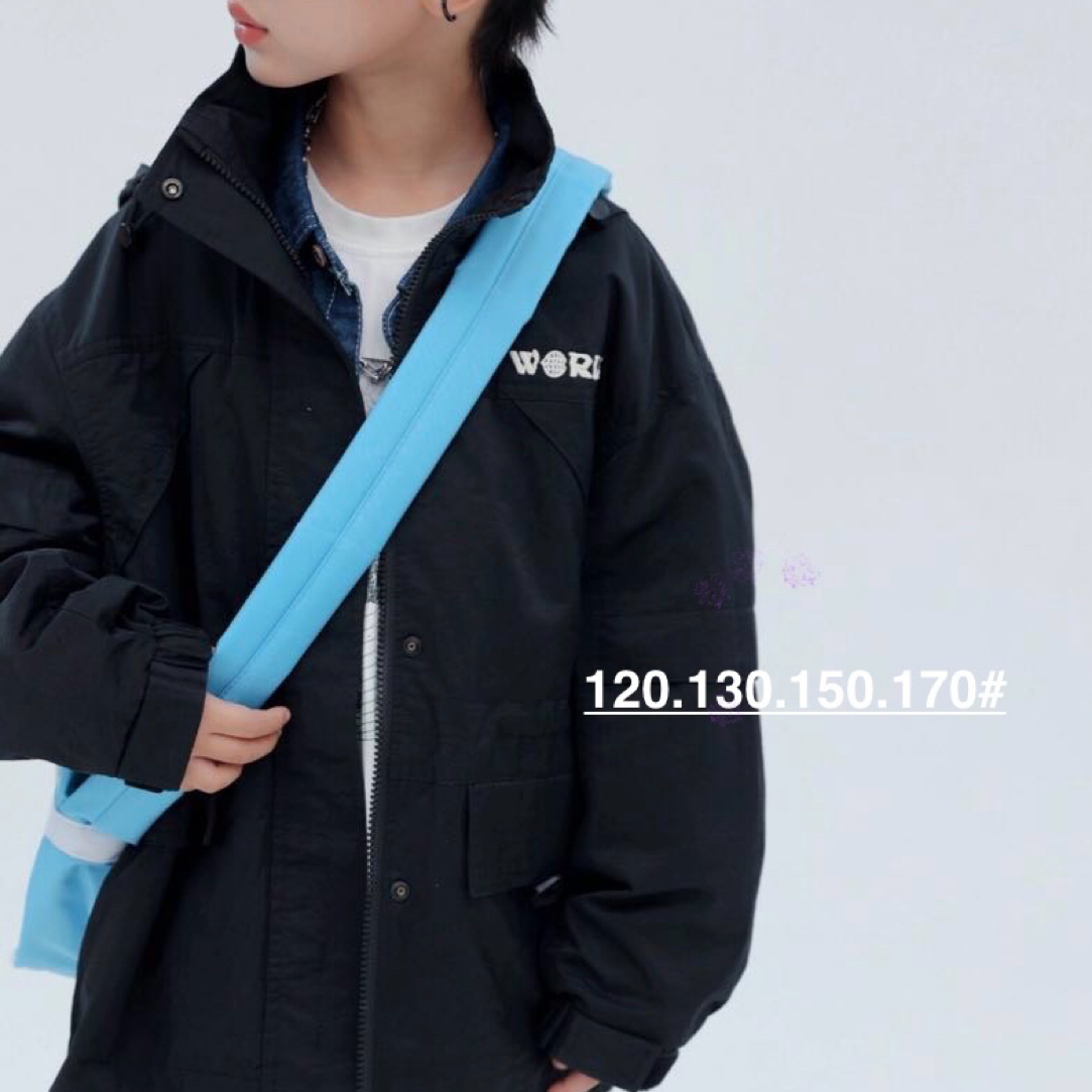 85810#大童 木瓜汁 秋款风衣外套男孩男童儿童休闲时尚百搭