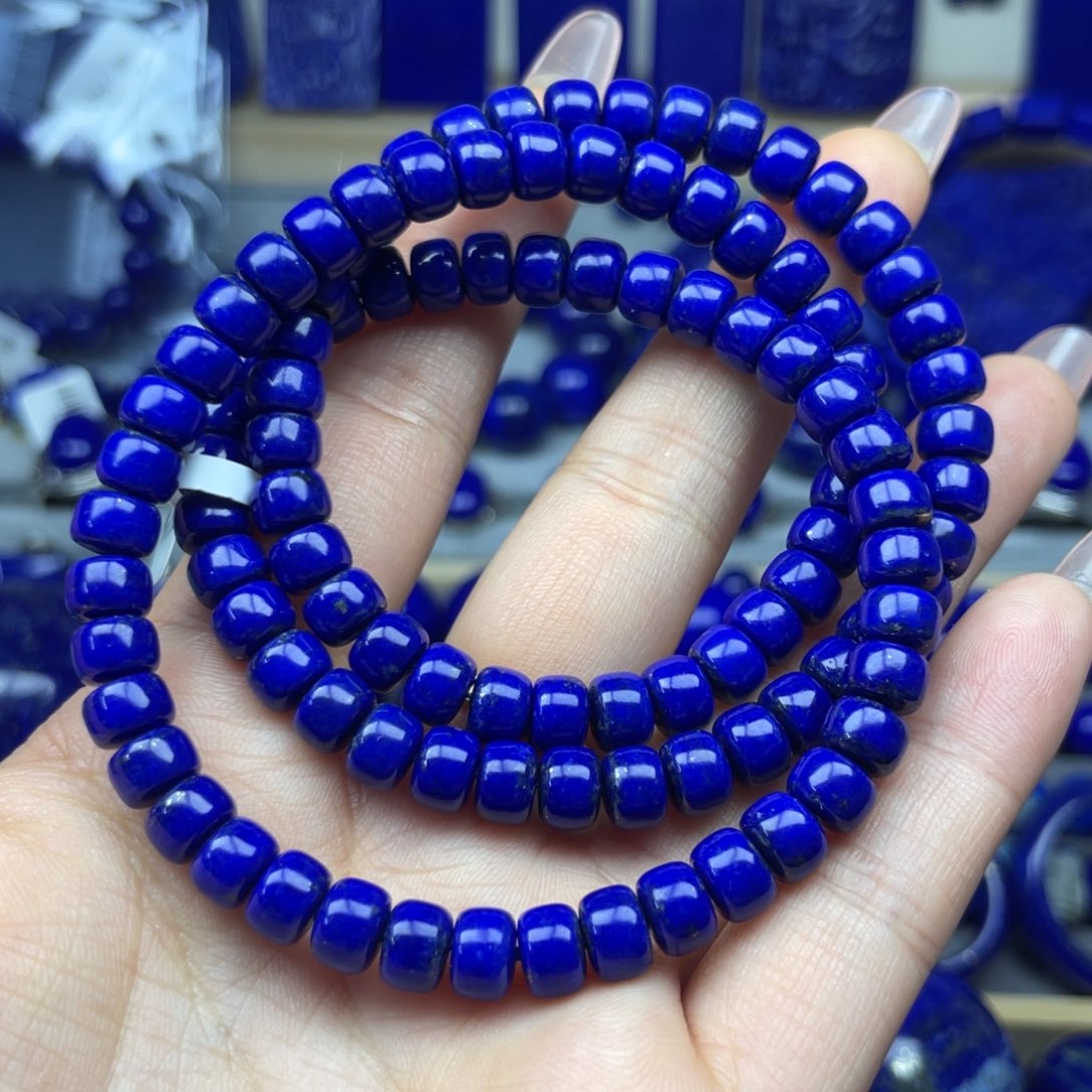 青金石6+直切多圈未镶嵌