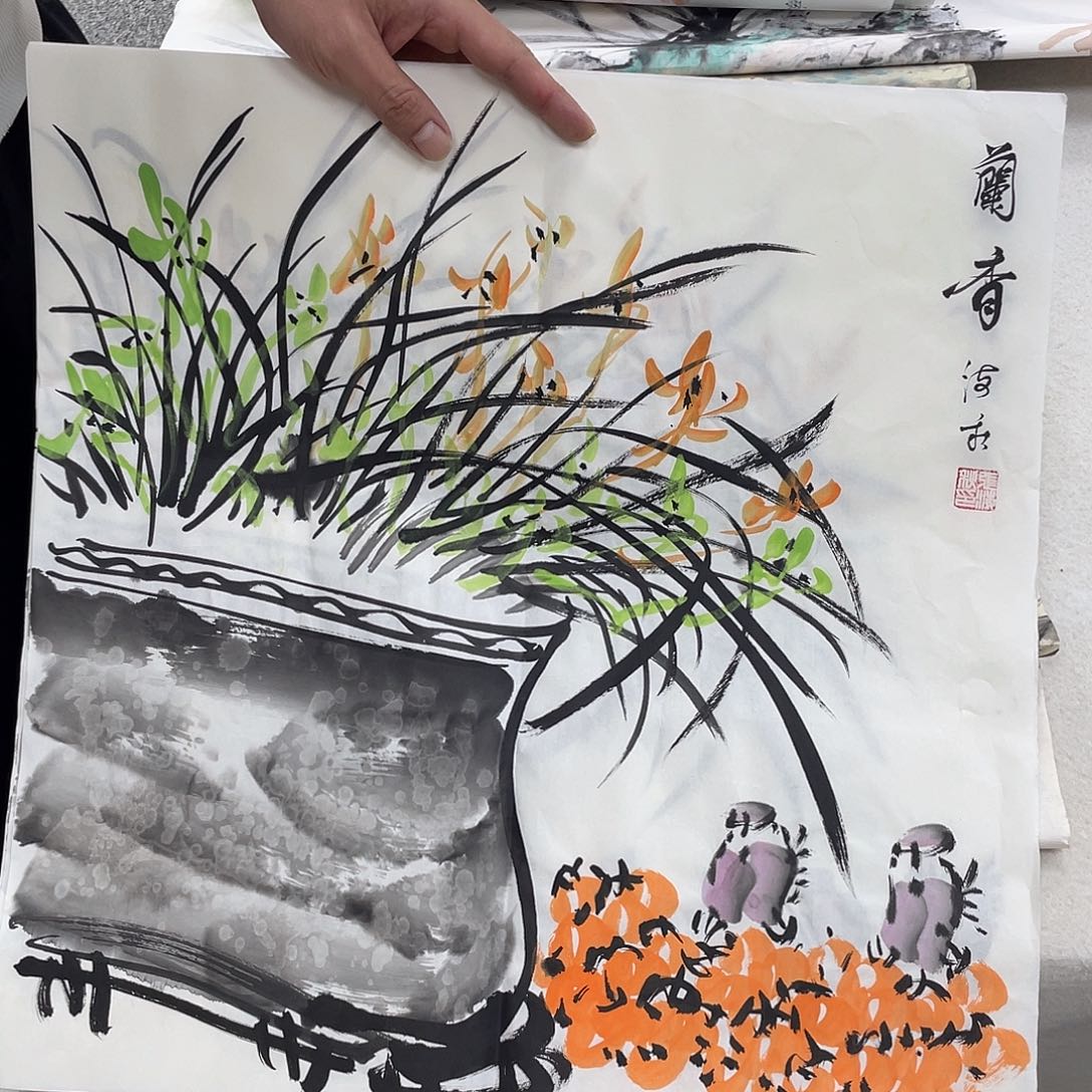 国画纯手绘字画宣纸