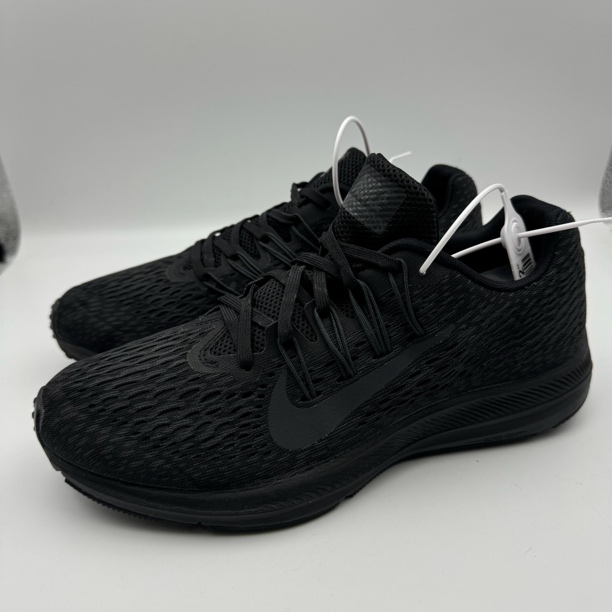 40.5码255/Nike Zoom Winflo 5 跑鞋 黑/煤黑