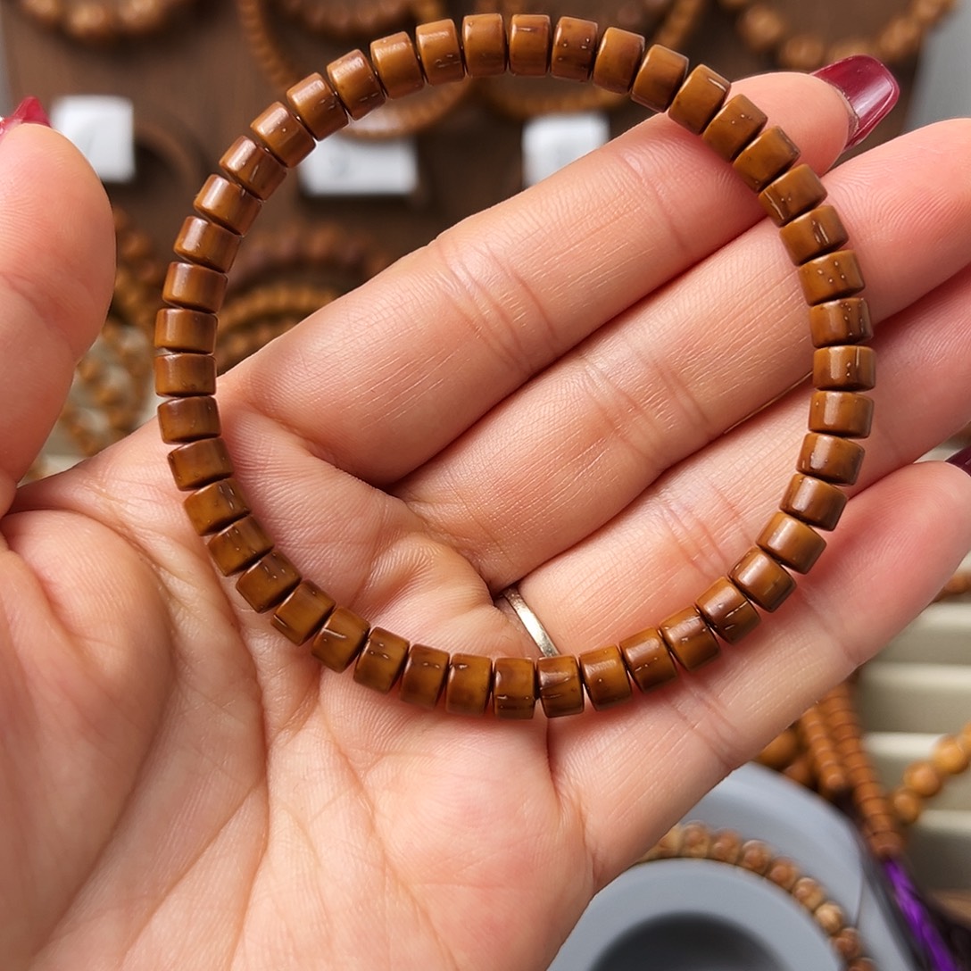 手串紫金鼠紫金鼠鼠尖纯肉药片手串6*4.5mm