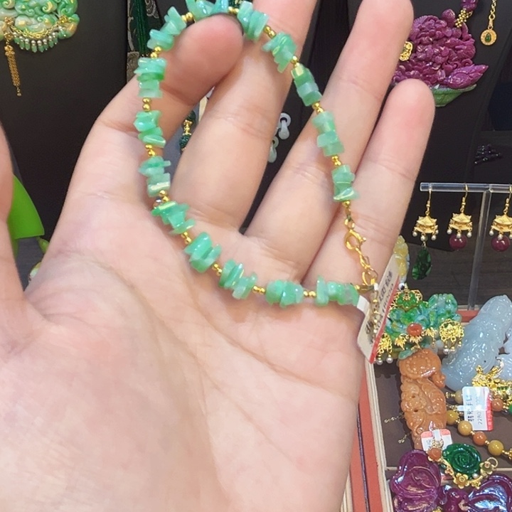 翡翠未镶嵌手链福利