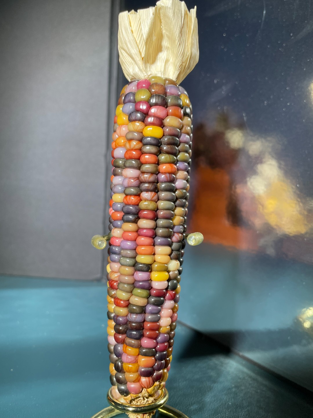 呵呵装饰文玩高颜值手把件小玉米七彩彩色五彩玉米文玩玉米手把件