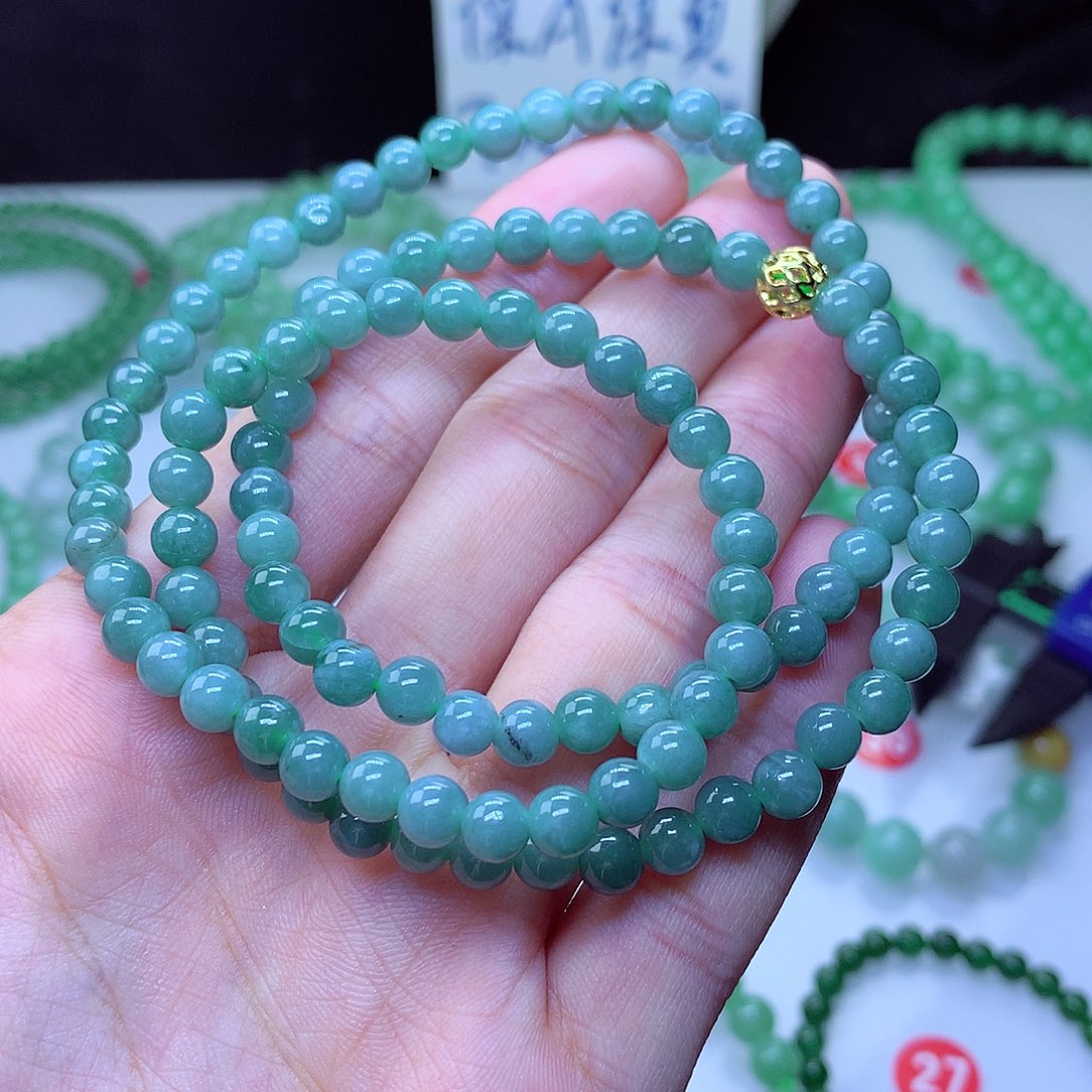 翡翠毛衣链未镶嵌