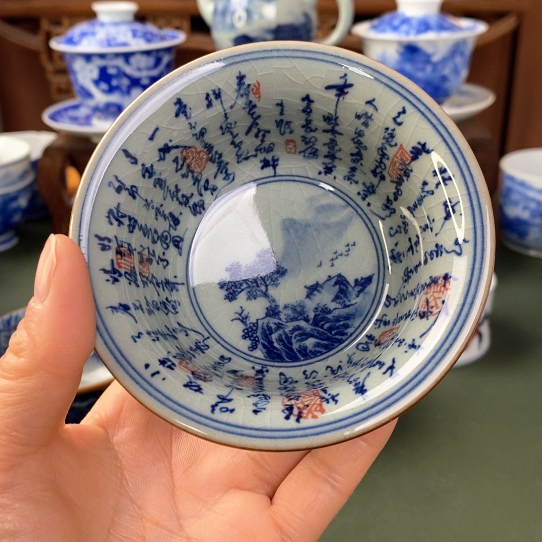 杯景德镇陶瓷手工手绘