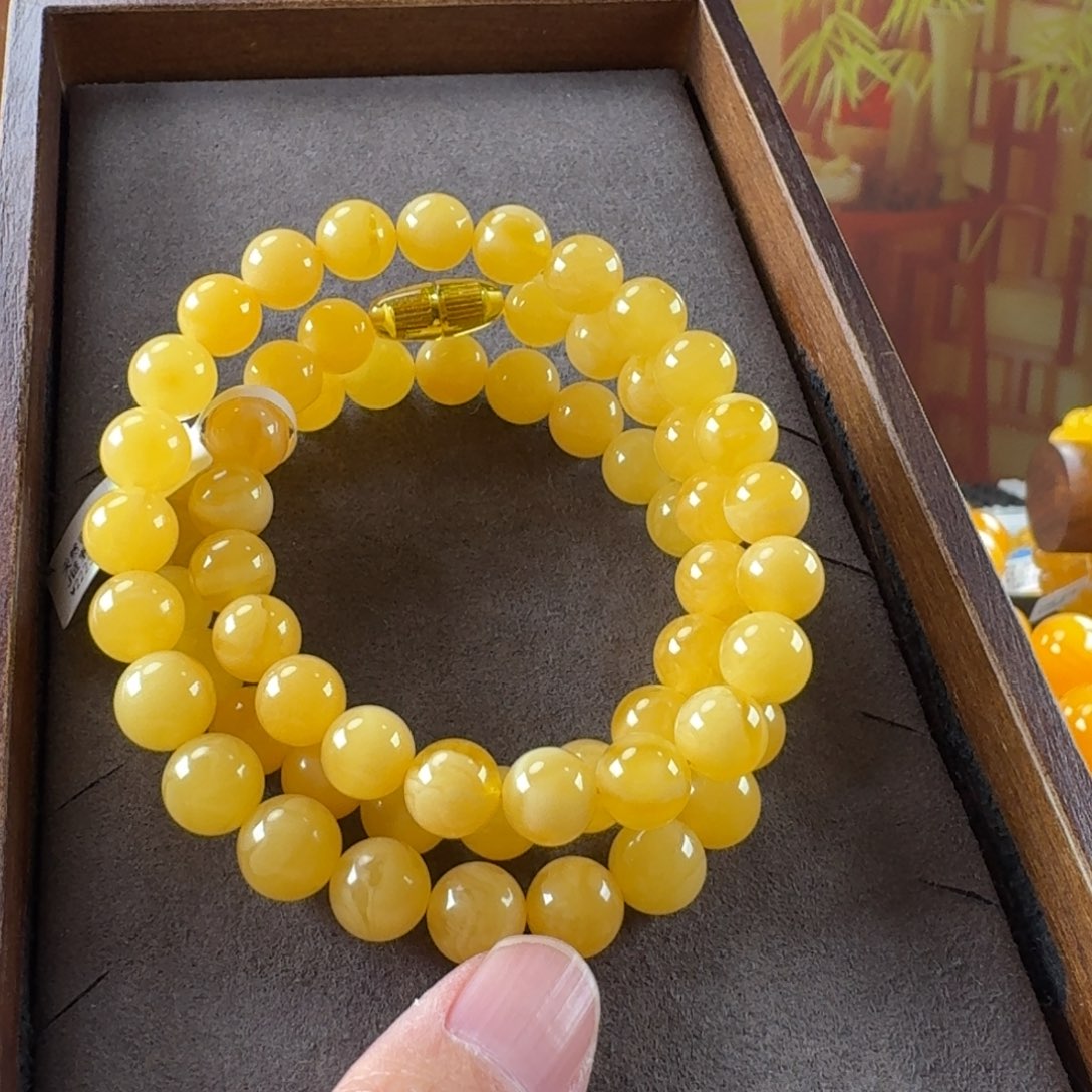 蜜蜡未镶嵌毛衣链