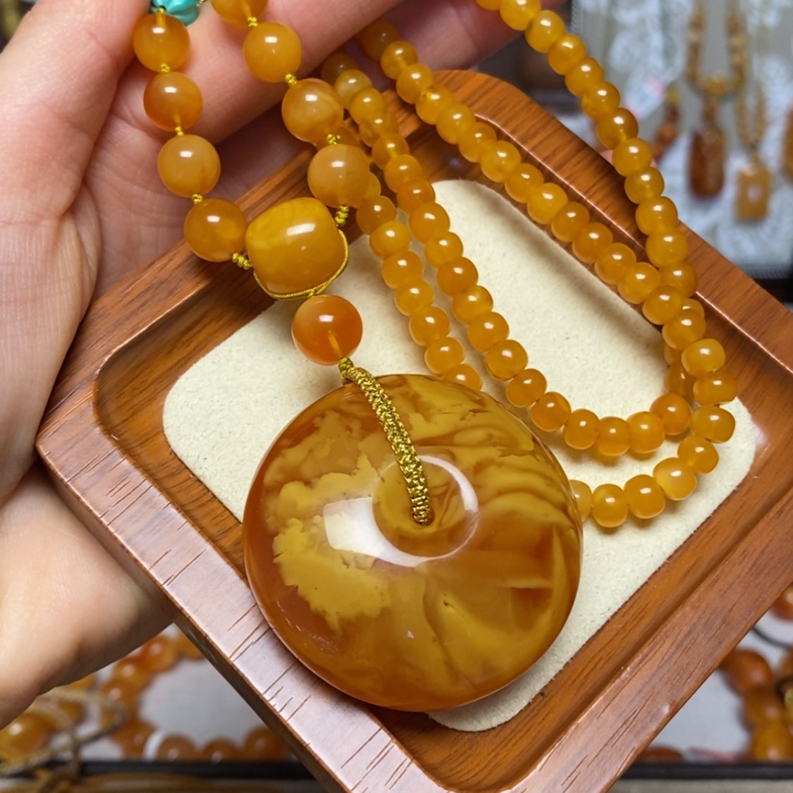 【闪购商品】蜜蜡颈饰未镶嵌项链
