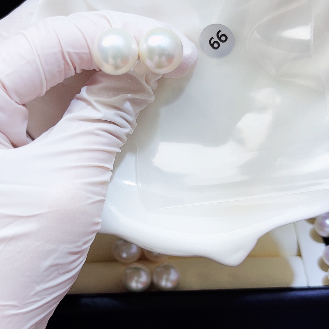 银S925镶嵌耳饰淡水珍珠