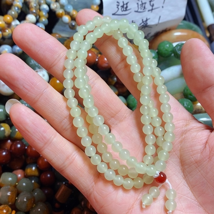 蛇纹石玉手链未镶嵌