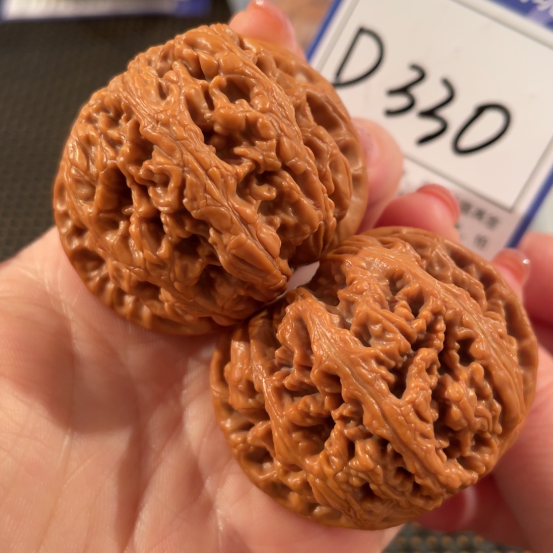 文玩核桃把件D330粗筋45