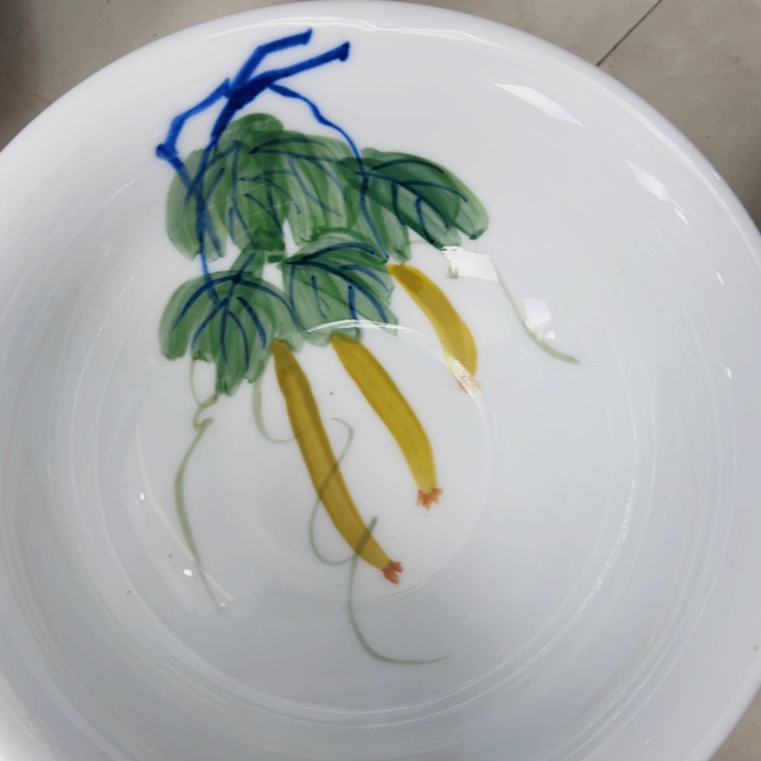 瓷片景德镇陶瓷手工手绘制作