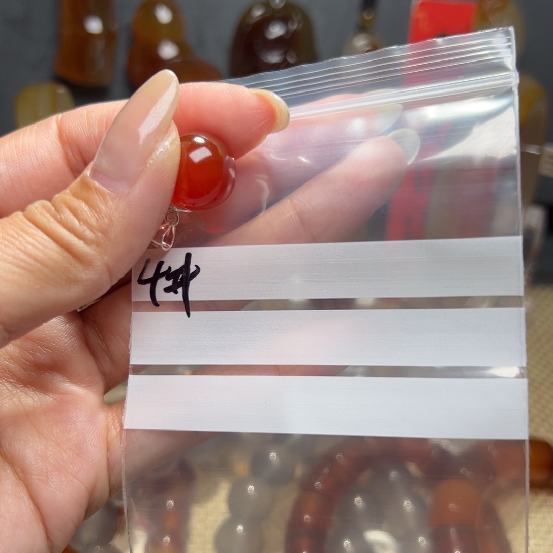 玛瑙/玉髓颈饰合金老*4