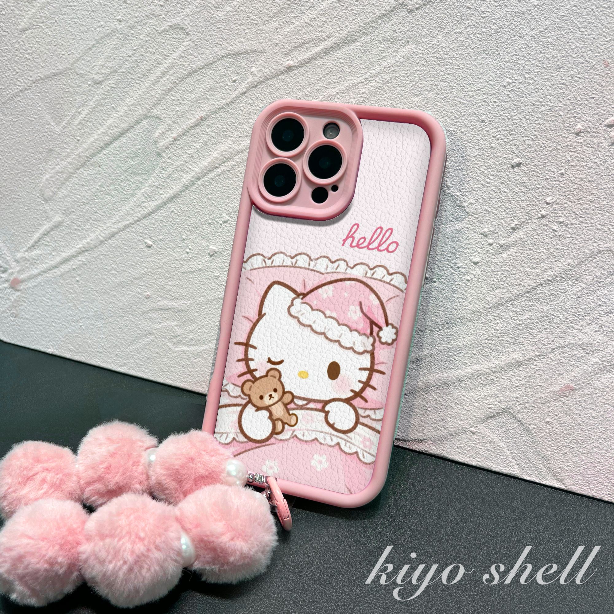 晚安kity猫适用苹果17防摔硅胶手机壳iPhone华为vivo小米17oppo