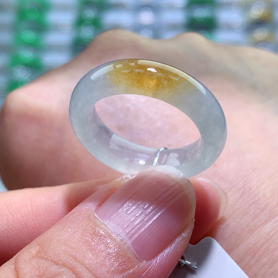 翡翠戒指未镶嵌13-14号