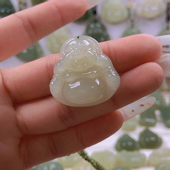 和田玉未镶嵌劲饰  叶*诺