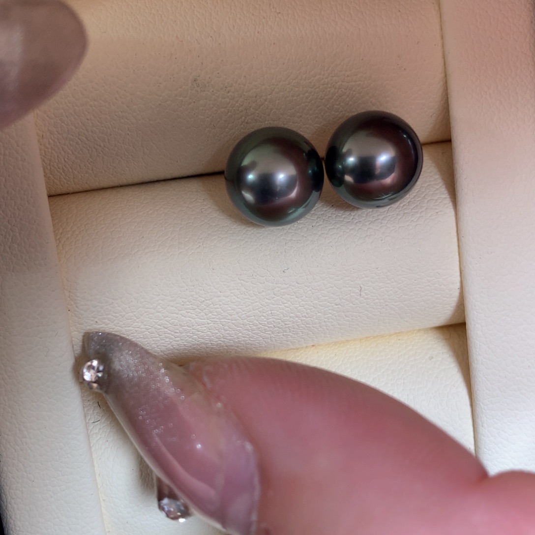海水珍珠耳饰18K金镶嵌