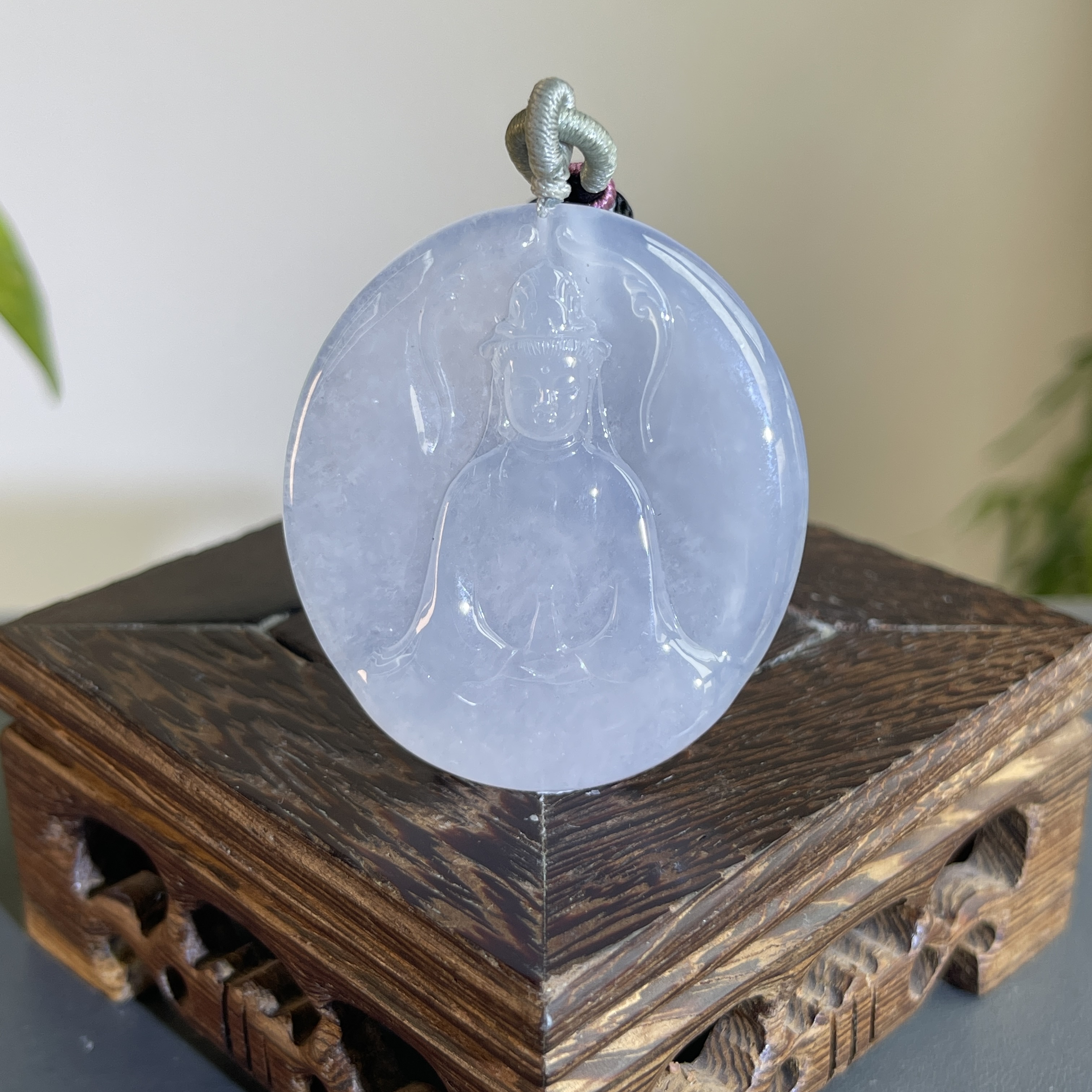 JTW07-170 天然缅甸A货翡翠   净瓶观音