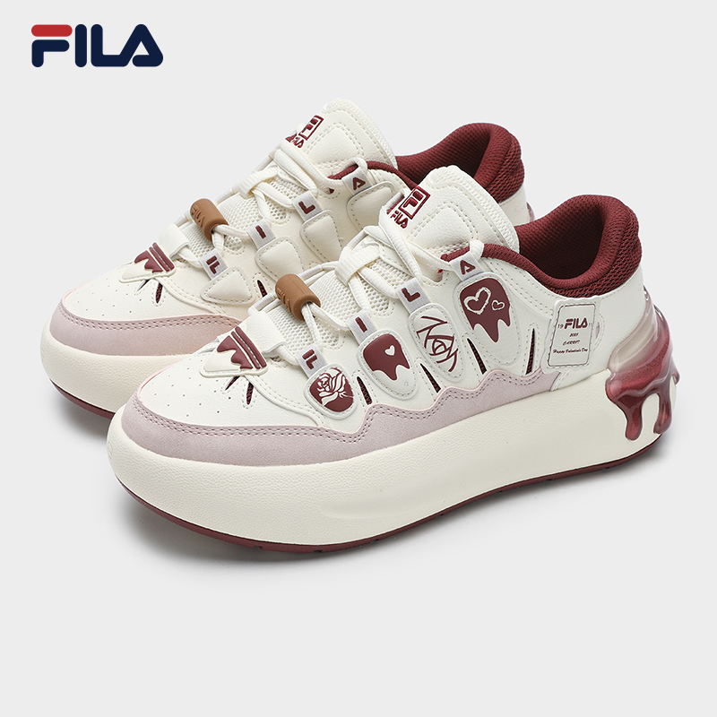 Fila/斐乐情人节限定女士休闲百搭户外运动百搭萝卜鞋F12W512143F