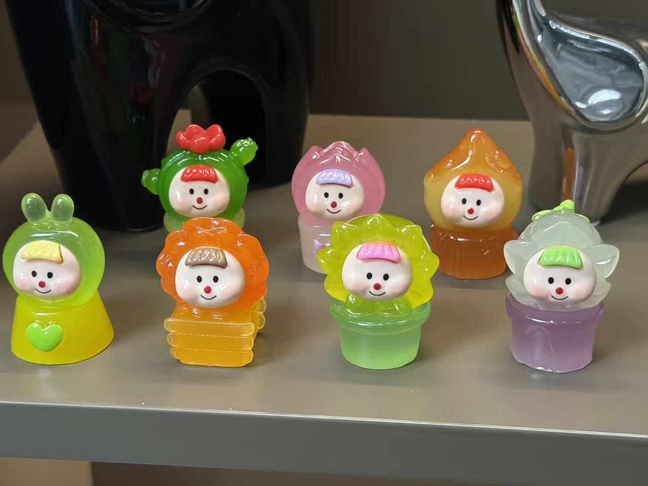 夜光盆栽树脂桌面摆件盲盒