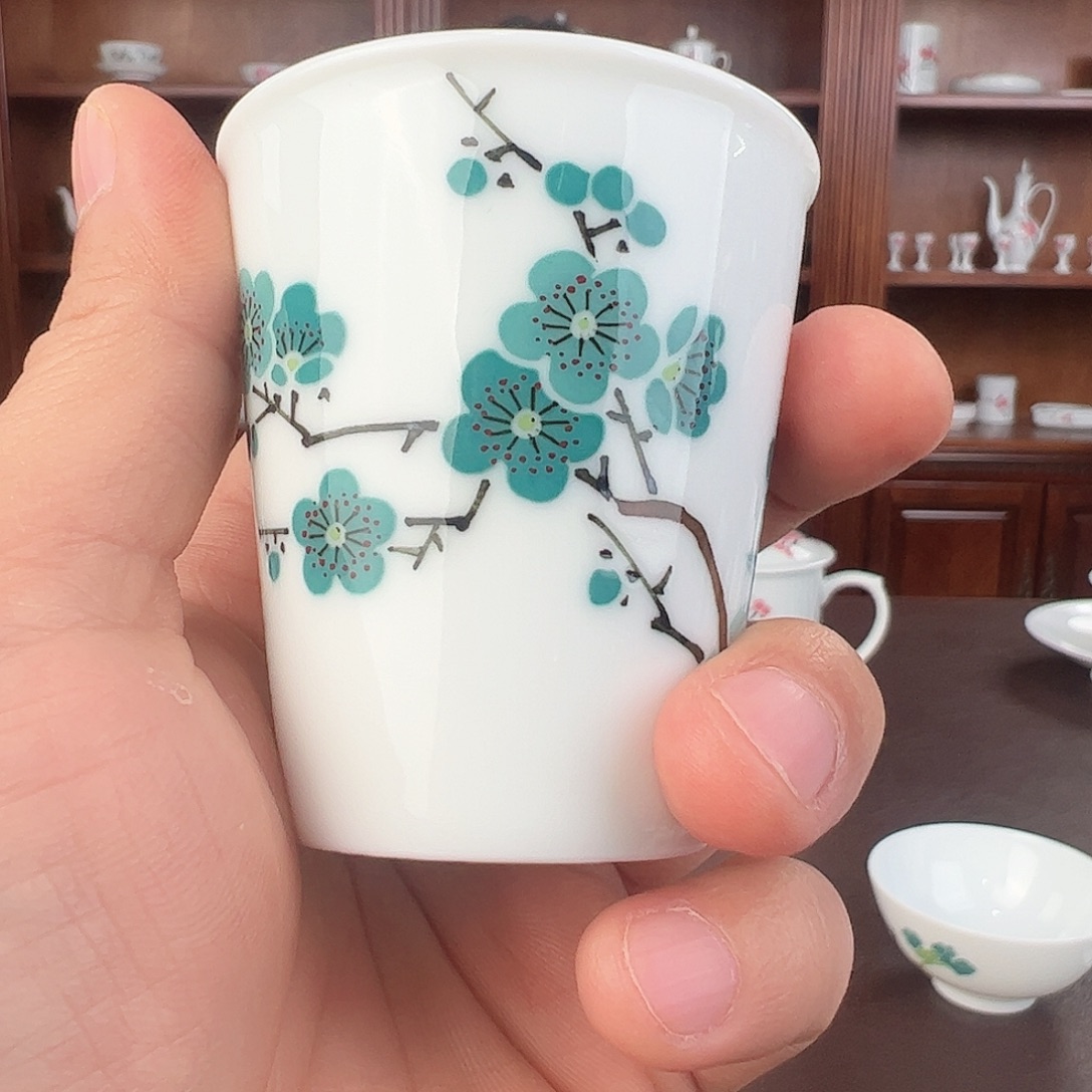 瓷翠竹绿梅可乐杯（杨所长）
