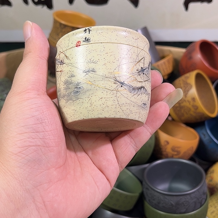 茶杯紫砂全手工紫砂主人杯