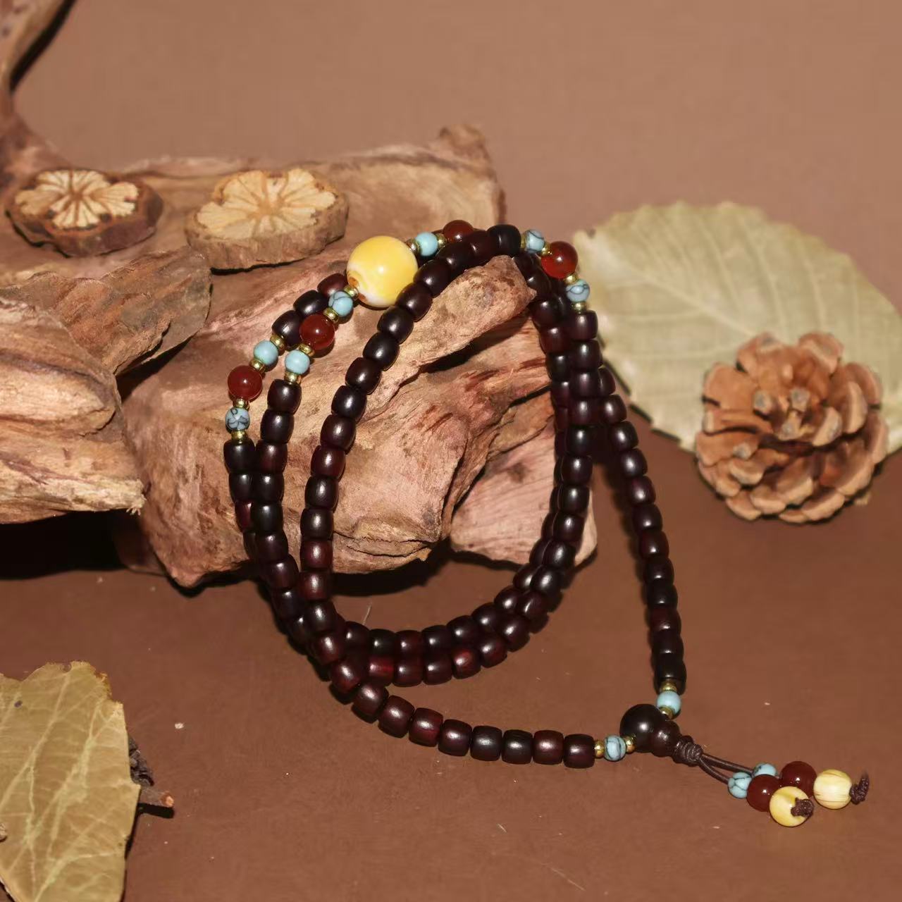 S1056-小叶紫檀多圈手串（带礼盒）