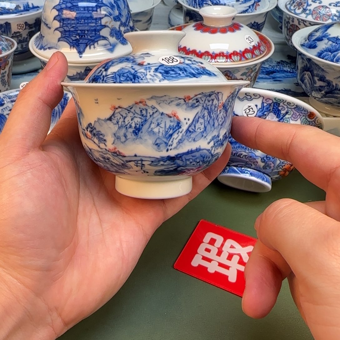 彦祖纯手工手绘茶具188