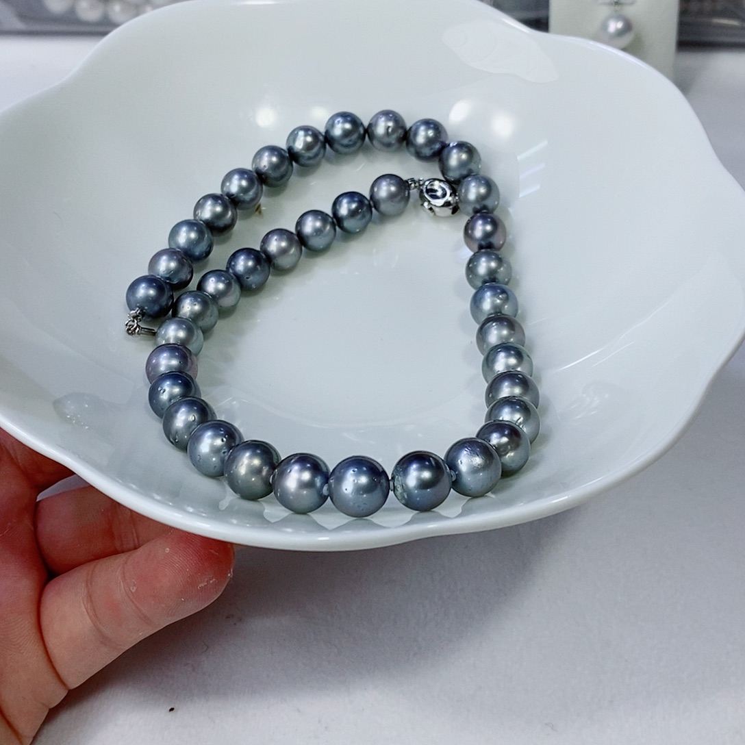 海水珍珠颈饰银S925镶嵌