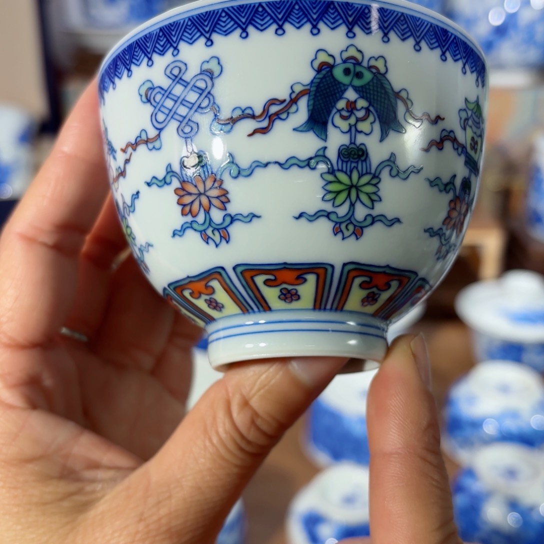 杯全手工全手绘陶瓷