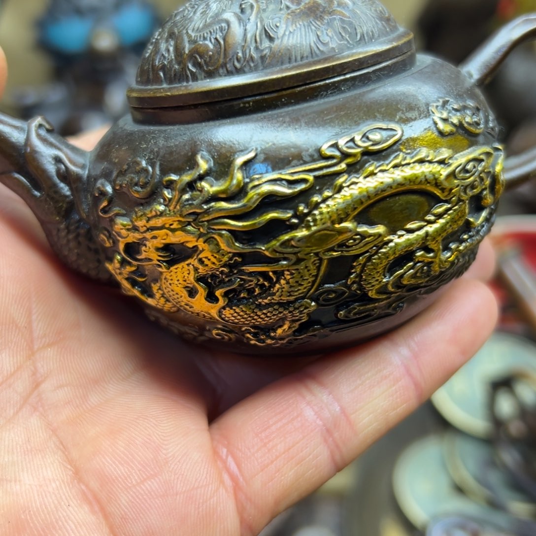 铜摆件欢迎欢迎你