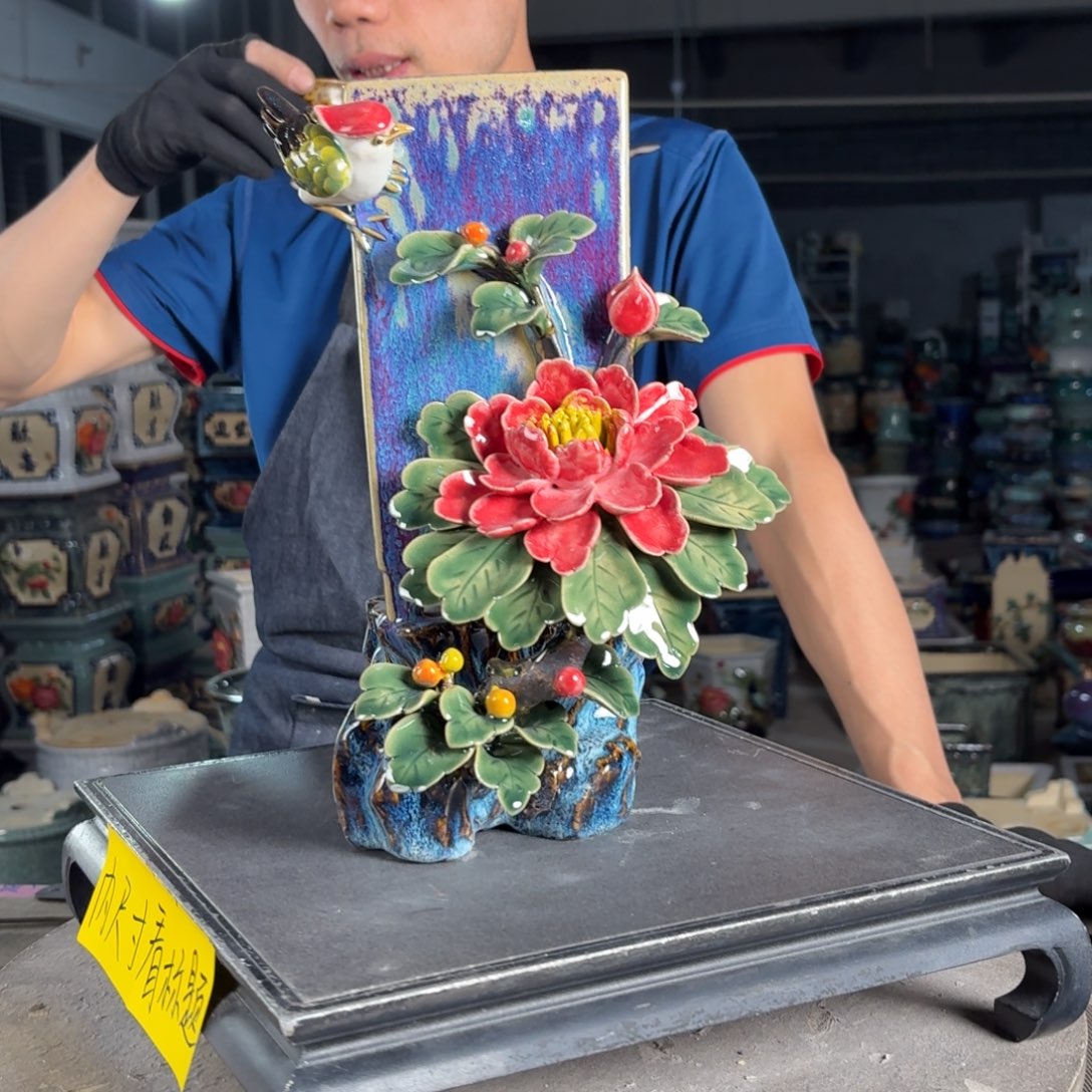 一风堂石湾花盆 内8*17，高29