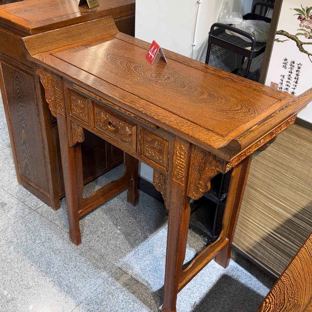 鸡翅木类成套家具1米✖️45高98条案