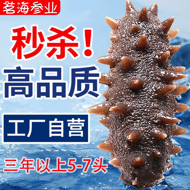 茗海【三年以上5-7头】开袋即食海参大连辽参4斤顺丰冷链包邮