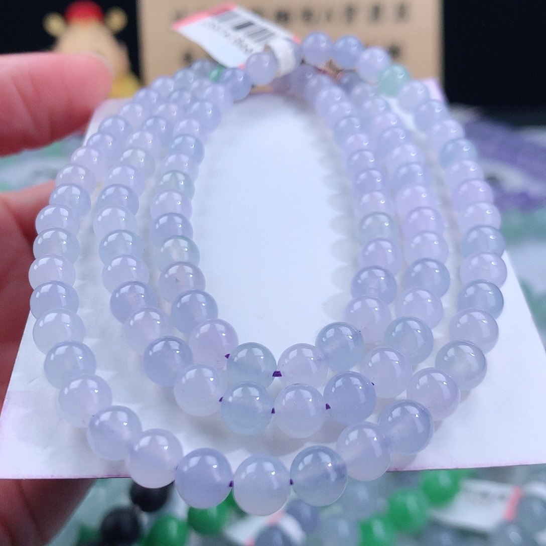 翡翠手链未镶嵌卡6mm