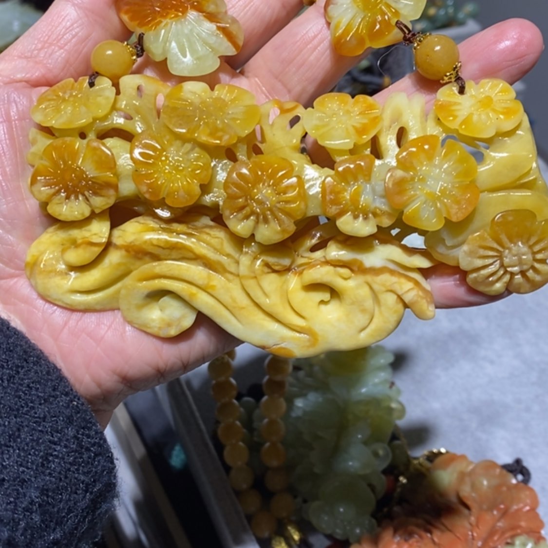 【闪购商品】岫玉毛衣链未镶嵌