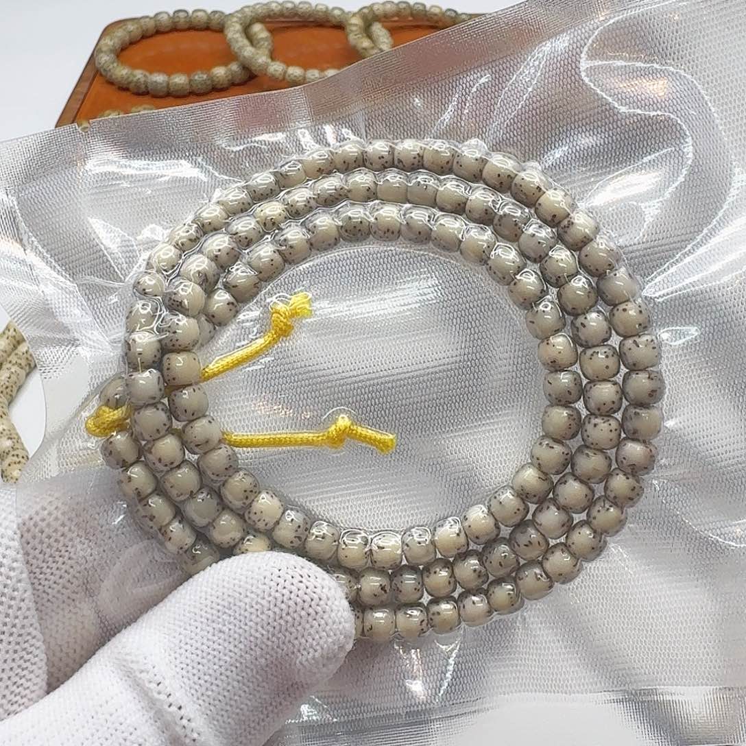 星月菩提吊坠14尊宠糯冰石玉河豚6左右108