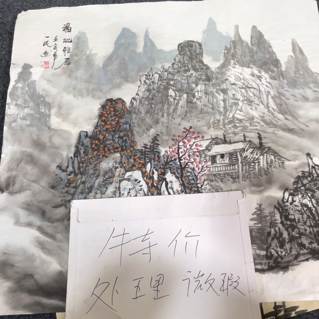 国画国画作品画心画画一张