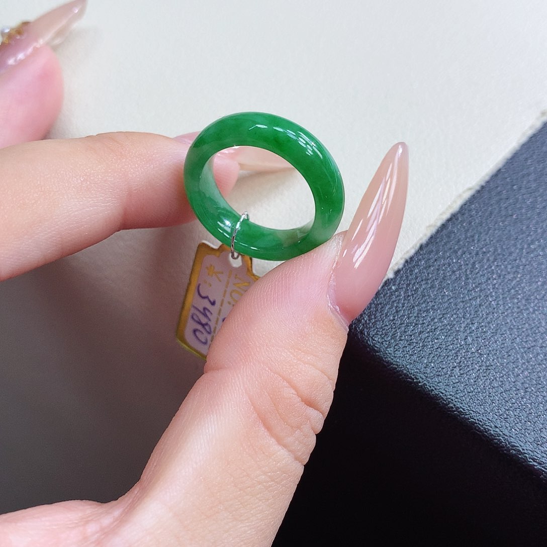 未镶嵌戒指翡翠8号
