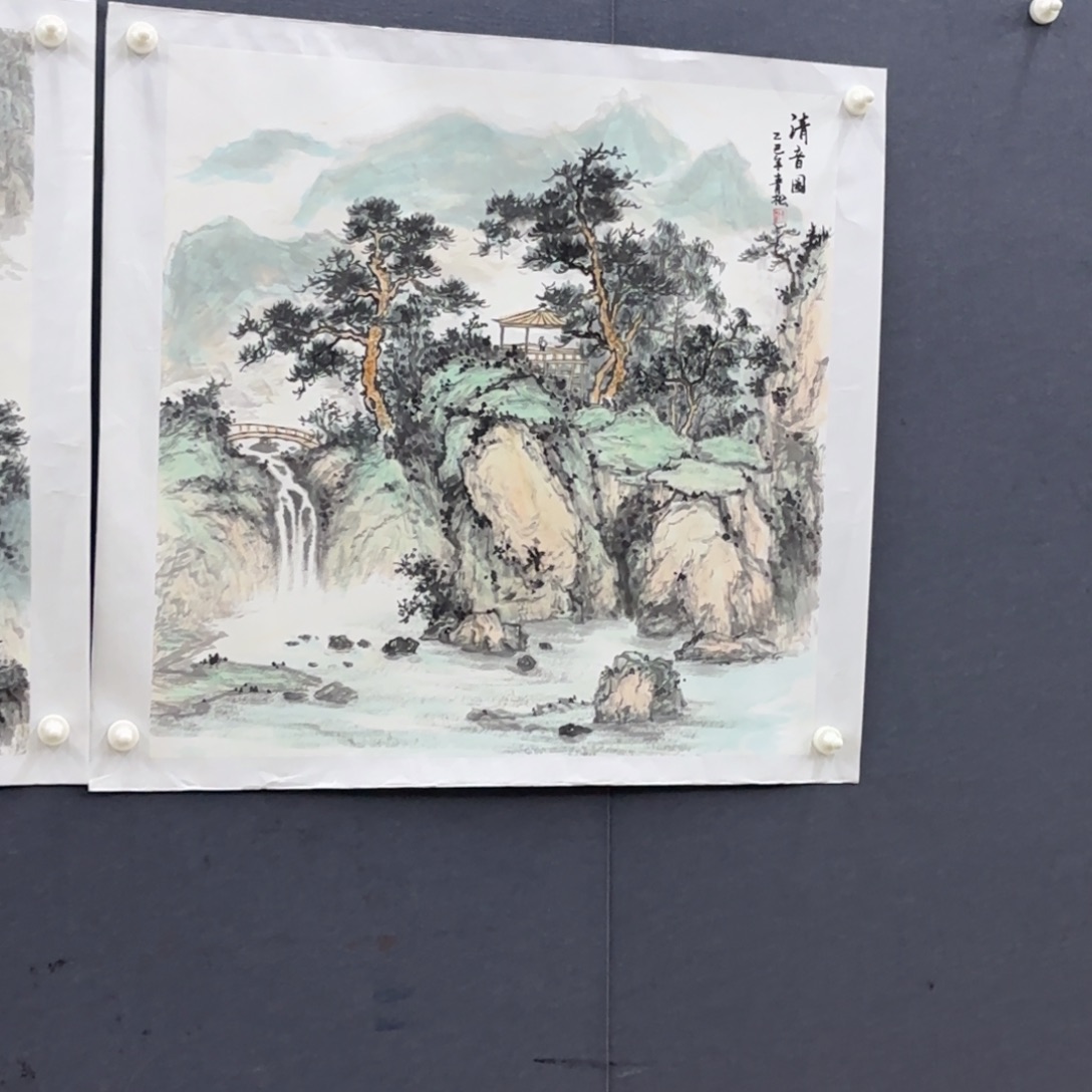 国画于青松四尺斗方艺