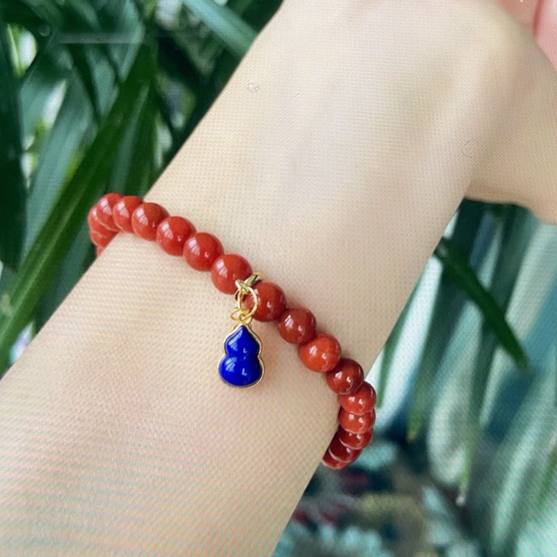 青金石单个葫芦滴流出证书银S925镀金镶嵌