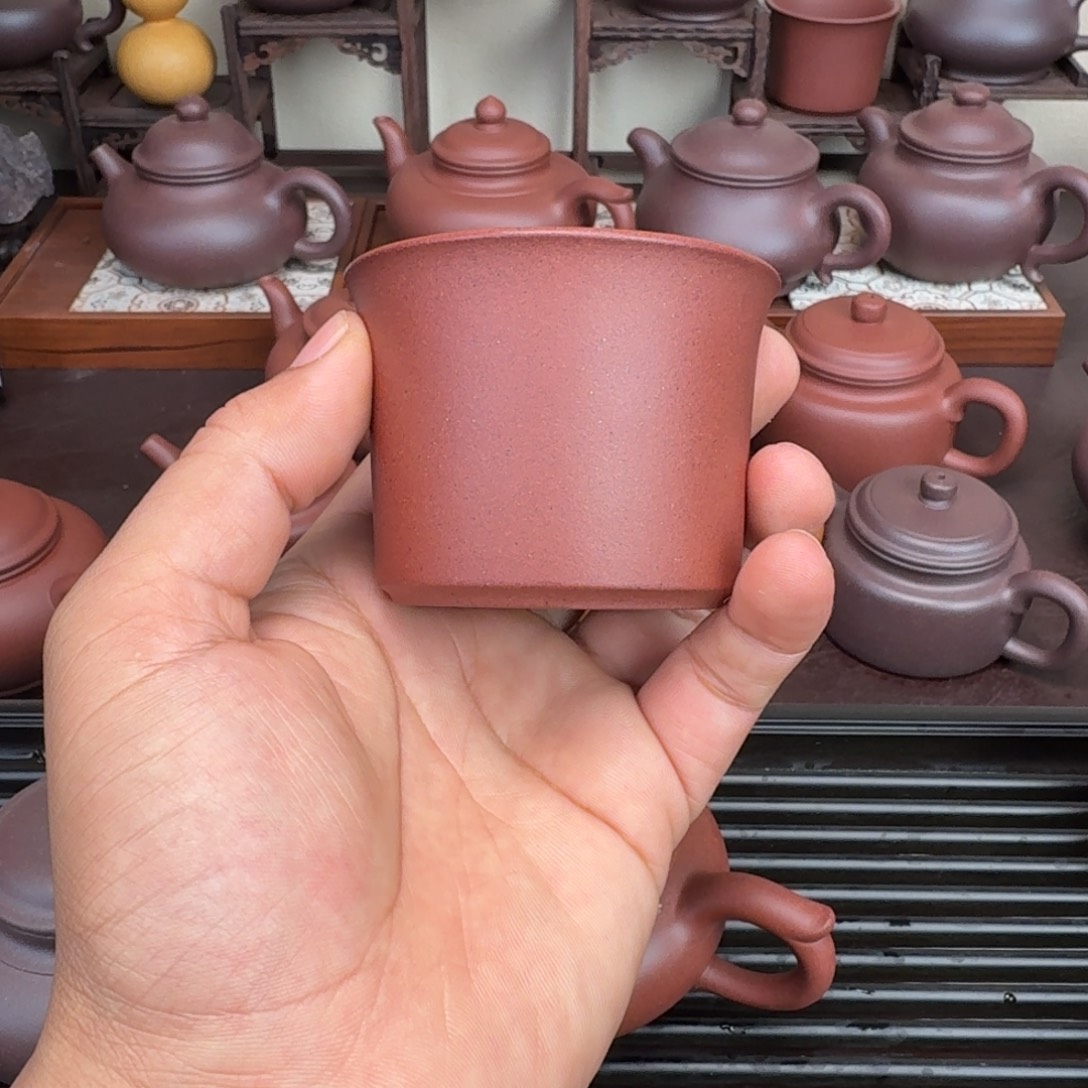 茶壶紫砂原矿紫泥主人杯100cc
