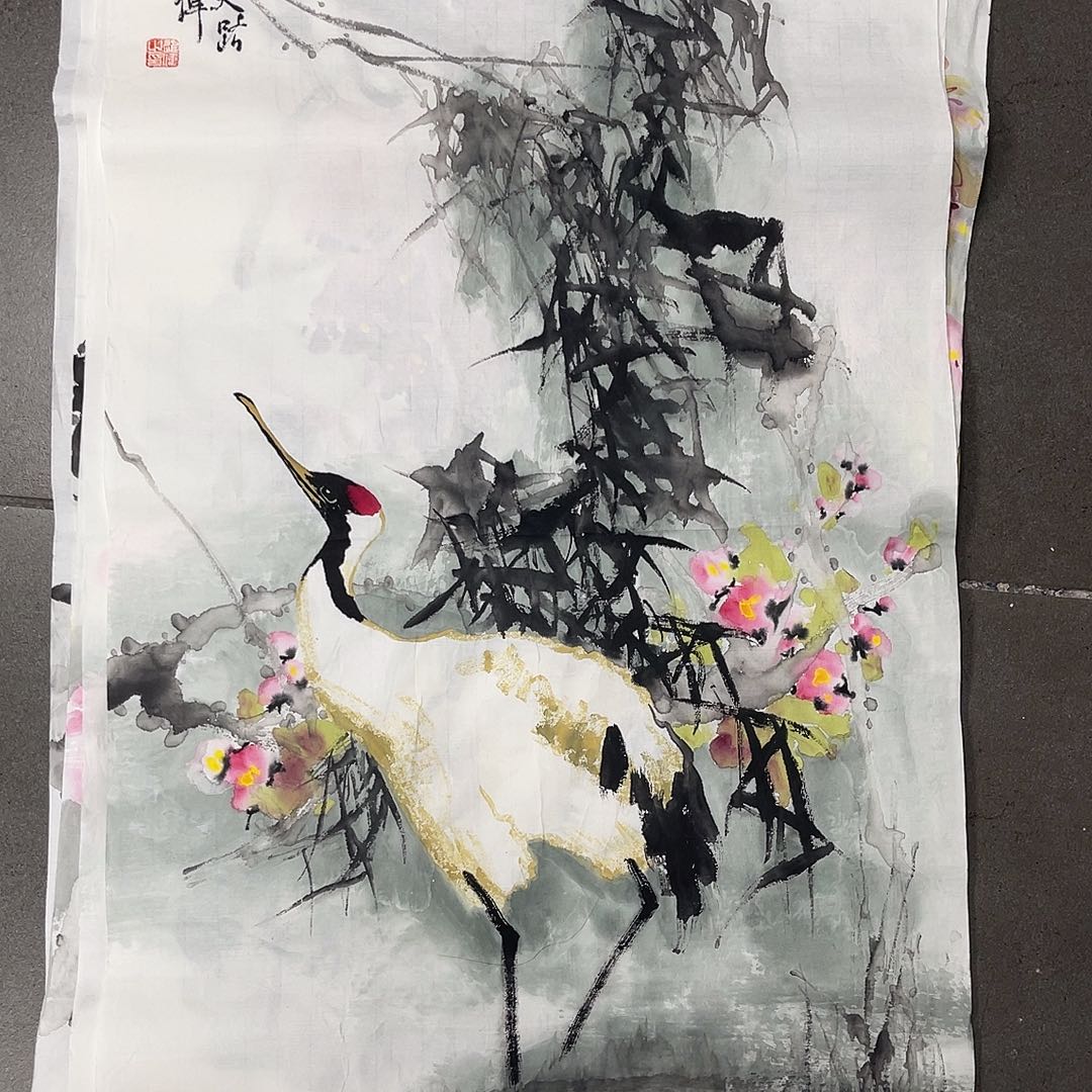 绘画左**筆左进伟国画作品