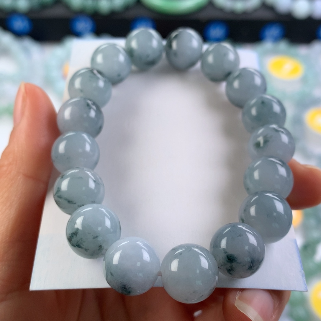 翡翠未镶嵌手链卡12.3