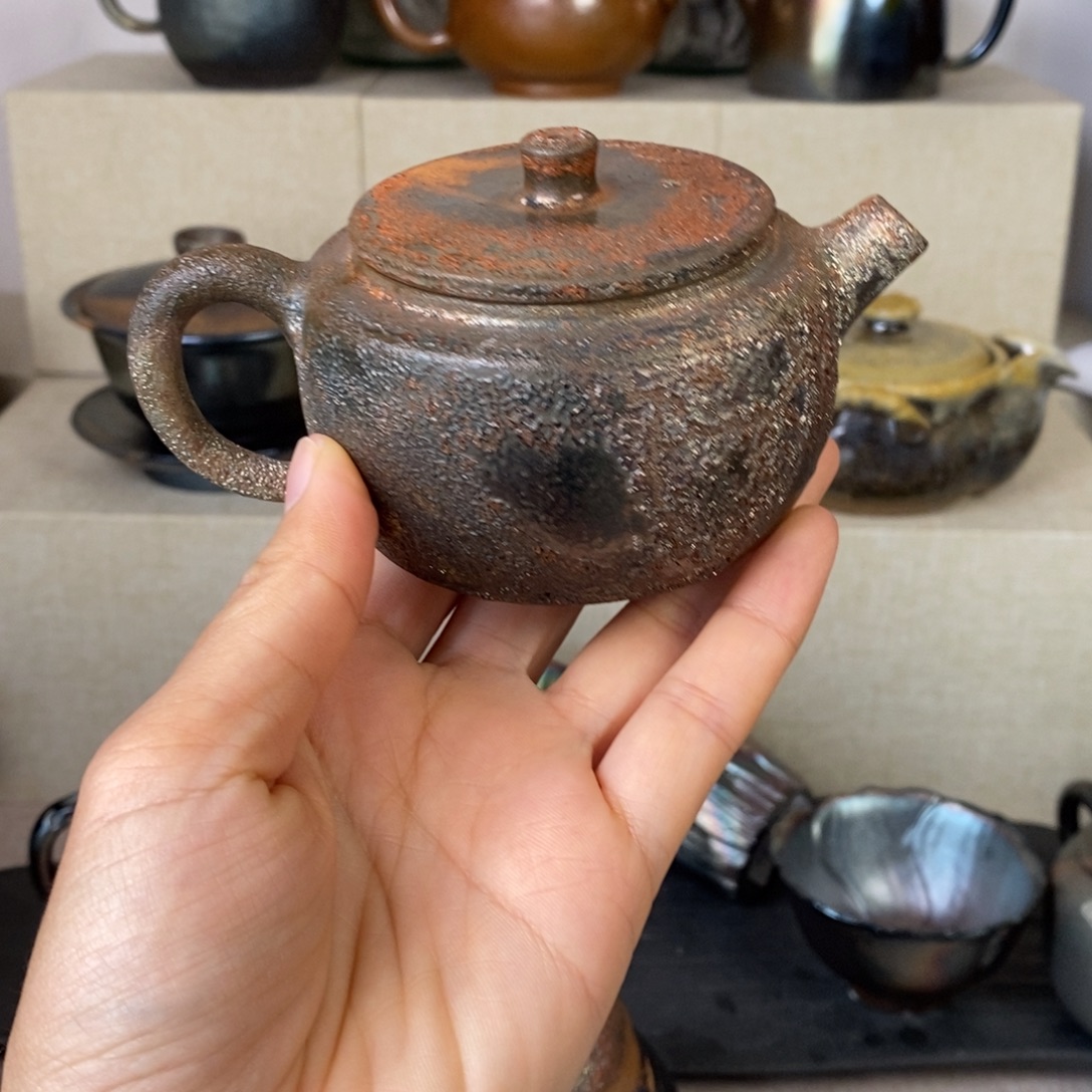 期***待建水紫陶柴烧茶壶